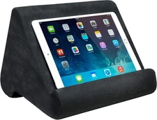 Ontel Pillow Pad Ultra Multi-Angle Soft Tablet Stand, Dark Grey