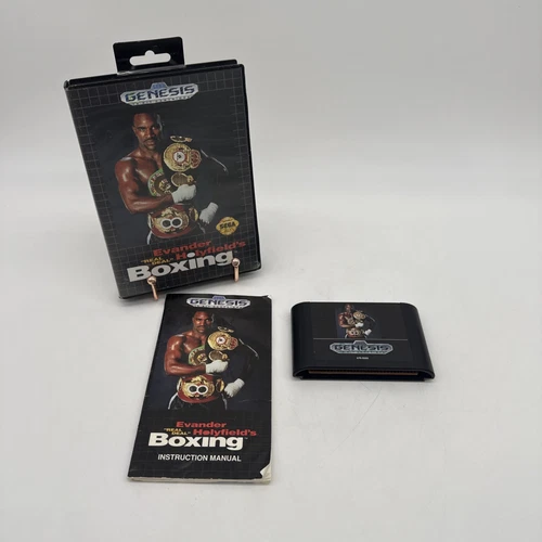 Evander Holyfield's "Real Deal" Boxing (Sega Genesis, 1992) w/ Manual | TESTED