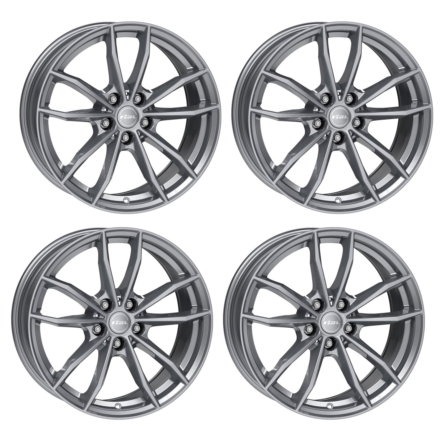 4 Rial X12 wheels 7.0Jx16 ET47 5x112 GRA for MINI/BMW Countryman Clubman One Coo