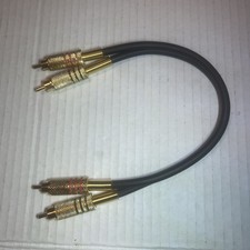 2ft 2-RCA to 2-RCA Gold-Plated Male to Male DJ/Mixer/Stereo System Audio Cable