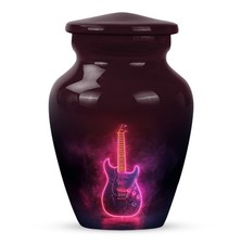 Artistic Guitar Urn 3Inch for Ashe Symphony Inspired Memorial for Ashes