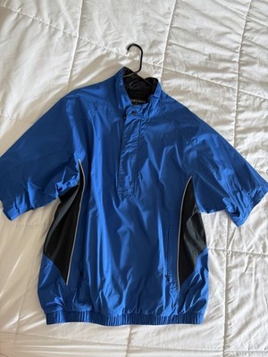 FootJoy DryJoys Men's L Blue/Black Golf Windbreaker Jacket Lightweight