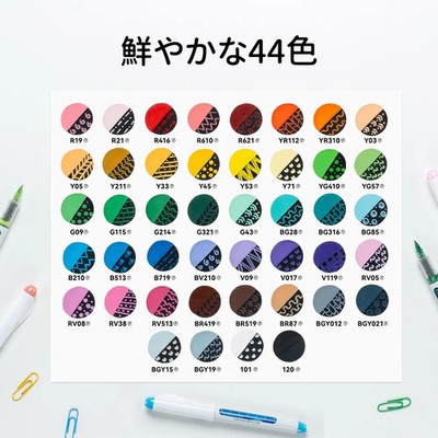Ohuhu Nahuku Acrylic Markers 48 Pens 44 Colors Extra Black White