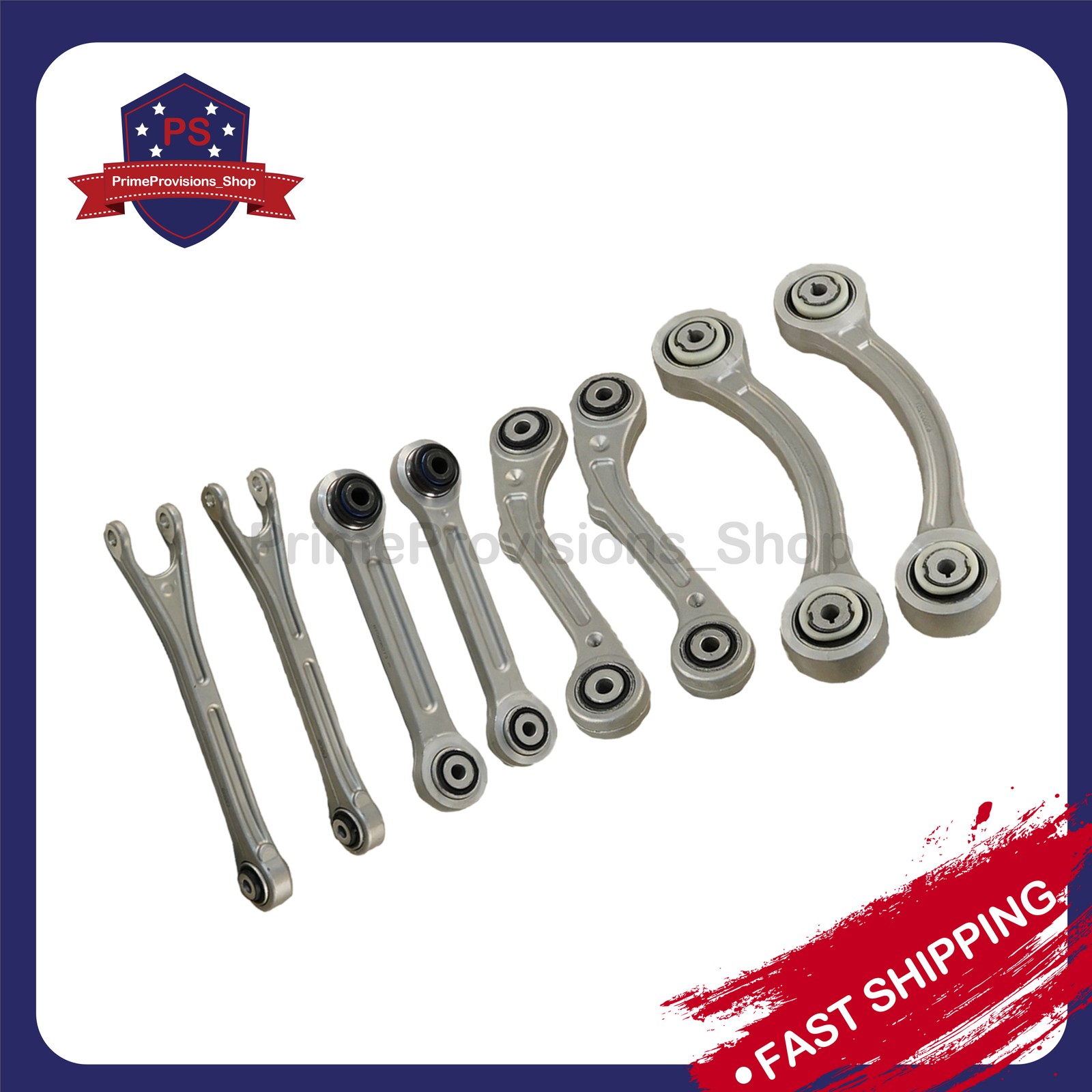 NEW 8PCS For Maserati Ghibli Quattroporte 14-16 Rear Suspension Control Arm Set