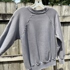 Vintage 1970s Grey Raglan Sleeve Sweatshirt - Small — photo 4