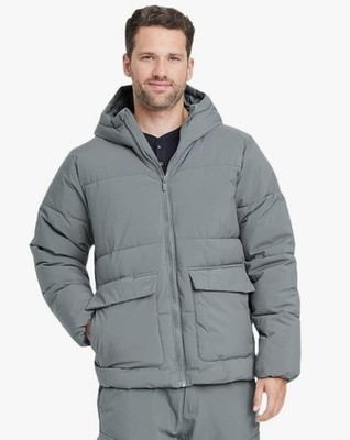All In Motion Men's 4XL Heavy Weight Puffer Jacket Gray New W Tags