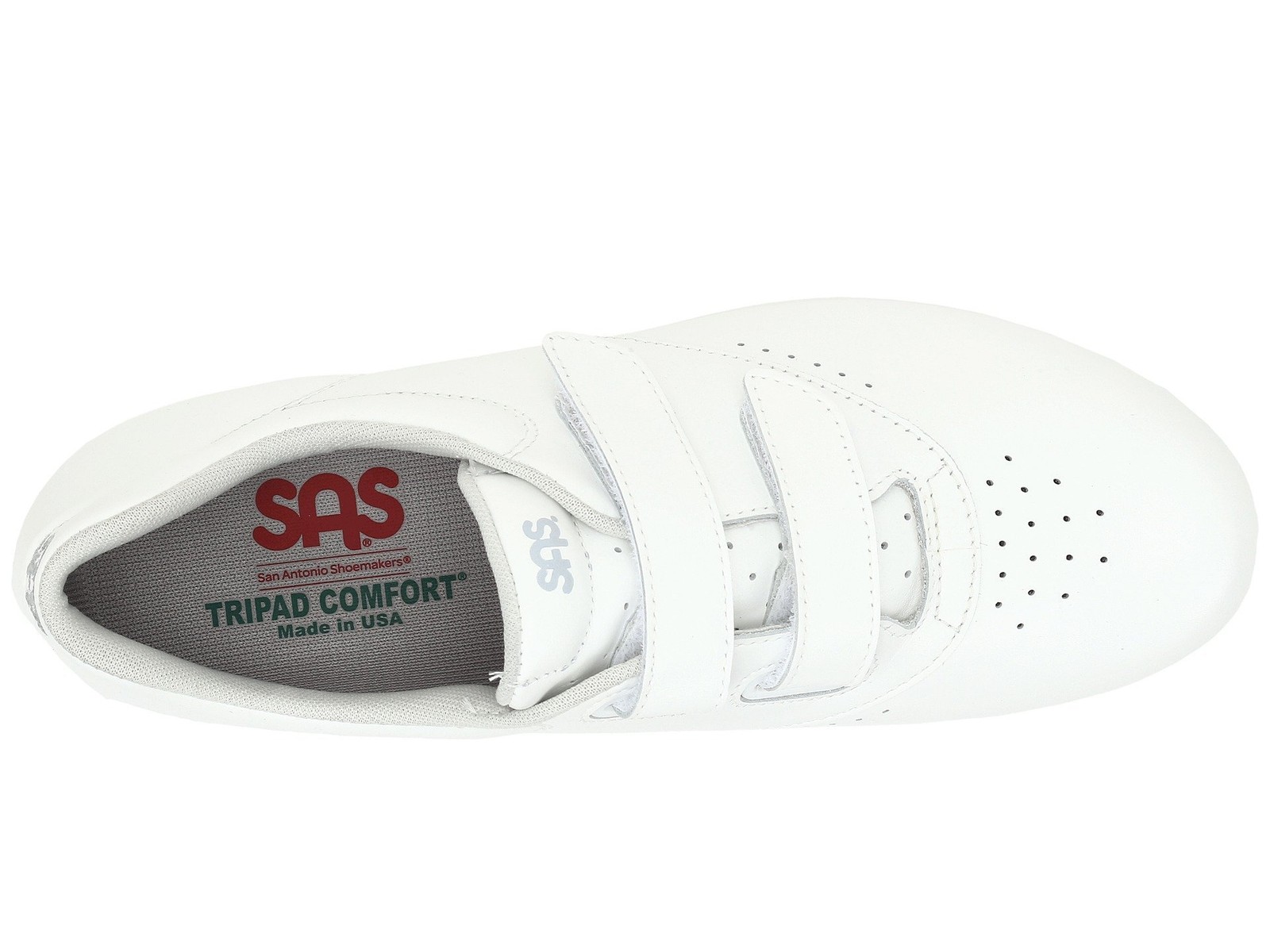 SAS Me Too Adjustable Comfort Shoe White 10 W - Wide (C) image 2