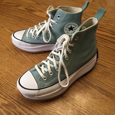 Converse Run Star Hike Platform Shoe Jade Green Mens 7 Womens 8.5