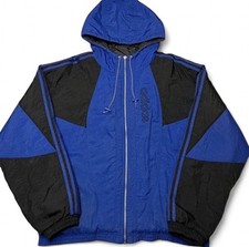 Vintage 90s Adidas Full Zip Puffer Jacket Size XL Men s 3 Stripes Trefoil