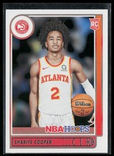 Sharife Cooper Rookie 2021-22 Hoops #249 Atlanta Hawks