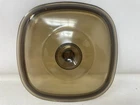 PYREX Corning Ware Glass Square 8 3/4" Replacement Lid A9C A 9 C Clear Brown