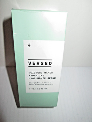 VERSED Moisture Maker Hydrating Hyaluronic Serum 1 fl oz Full Size New Boxed