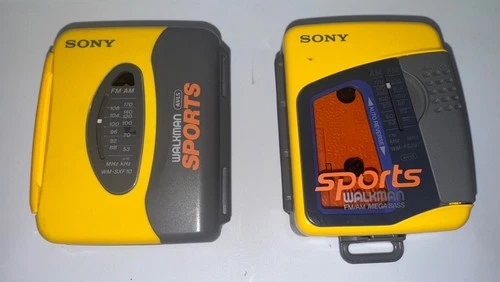 ✨Vintage Sony Sports Walkman WM-SXF10 - FS397 Yellow AM/FM Cassette Player✨