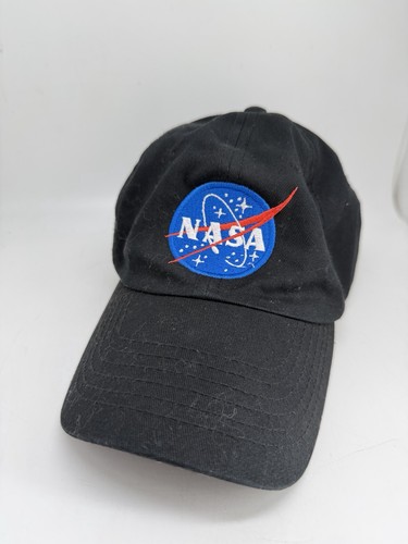 NASA Space Black Ball Cap Hat Adjustable