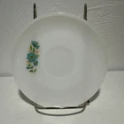 Anchor Hocking Fire King Blue Flower milk glass saucer Only Vintage Replacement
