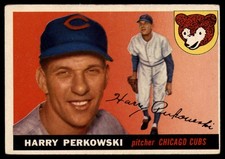 1955 Topps #184 Harry Perkowski EX Excellent Cubs DP                 ID:106642