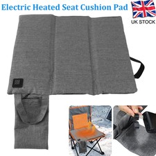 USB Rechargeable Heated Seat Cushion 3 Heating Levels Electric Heating Pad UK