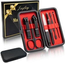 Manicure Set Nail Clippers Grooming Kit with Travel Case, Personal Care Tools