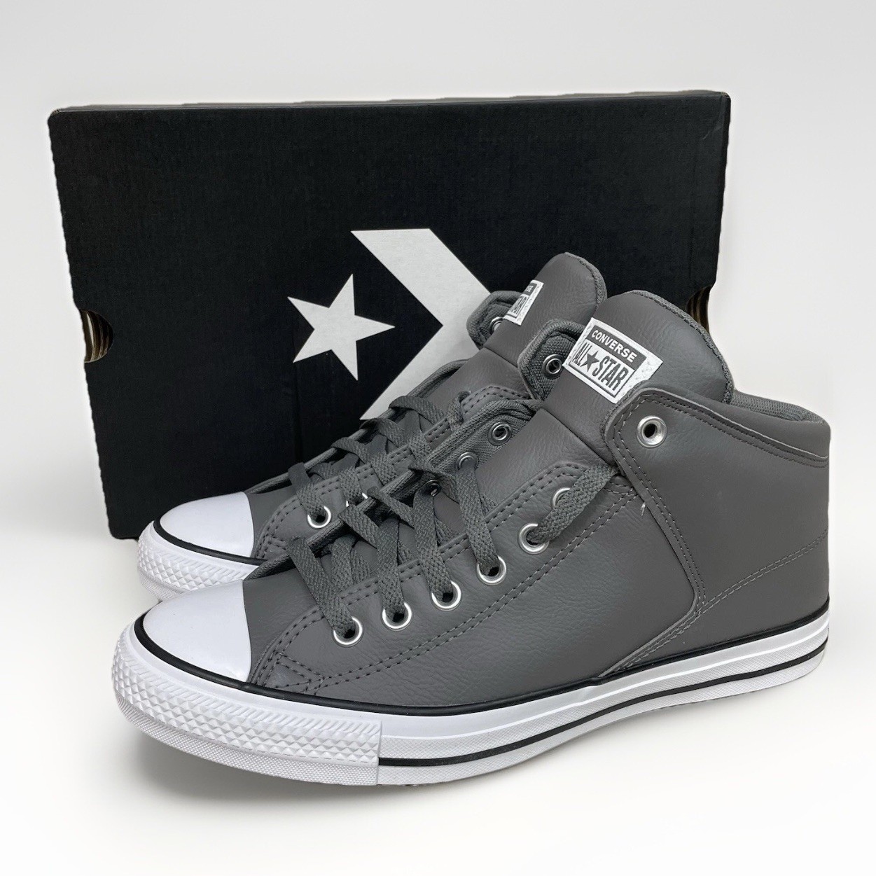Converse Chuck Taylor All Star High Top Sneakers for Men Size 9 in Gray and White A09524C