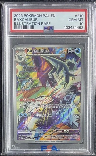 Baxcalibur Illustration Rare S&V Paldea Evolved Pokemon TCG Card 210/193 PSA 10