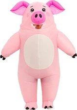 Inflatable Costume Adult,Blow Up Pig Suit,Full Body Animal Halloween Costumes