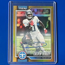 2026 Topps Flagship Calvin Ridley True Gold Auto Titans 195 50