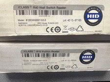 LOT OF 2 HID ICLASS R40 WALL SWITCH READER & R10 MULLION READER (FOR PARTS)