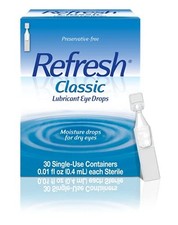 Refresh Classic Lubricant Eye Drops, Preservative-Free, 0.01 Fl Oz Single-Use