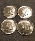 1964 Kennedy Half Dollar Silver Business Strike Coin LOT OF 4