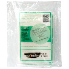 1x PRESTO STAUBFIX UNI STAUBBINDETUCH 5 TÜCHER Polybeutel 610022