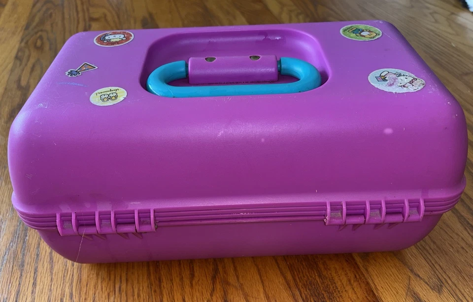 ESTUCHE DE MAQUILLAJE ORGANIZADOR CABOODLES VINTAGE AÑOS 90 2 NIVELES  Foto 2 de 4