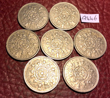 DATE-RUN 7 QUEEN ELIZABETH II FLORINS 1961-67 - JOB LOT 9446
