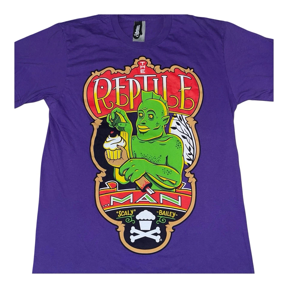 Johnny Cupcakes Reptile Man Limited Edition 213/300 T Shirt Large Scaly Bailey - Image 4 of 4