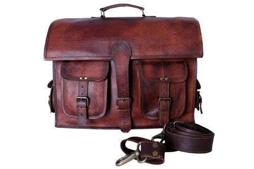 Gens Marron Vintage Véritable Voyage Bagages Tissu de Laine