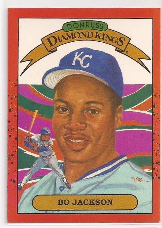 1990 Donruss Diamond Kings Bo Jackson Kansas City Royals #1