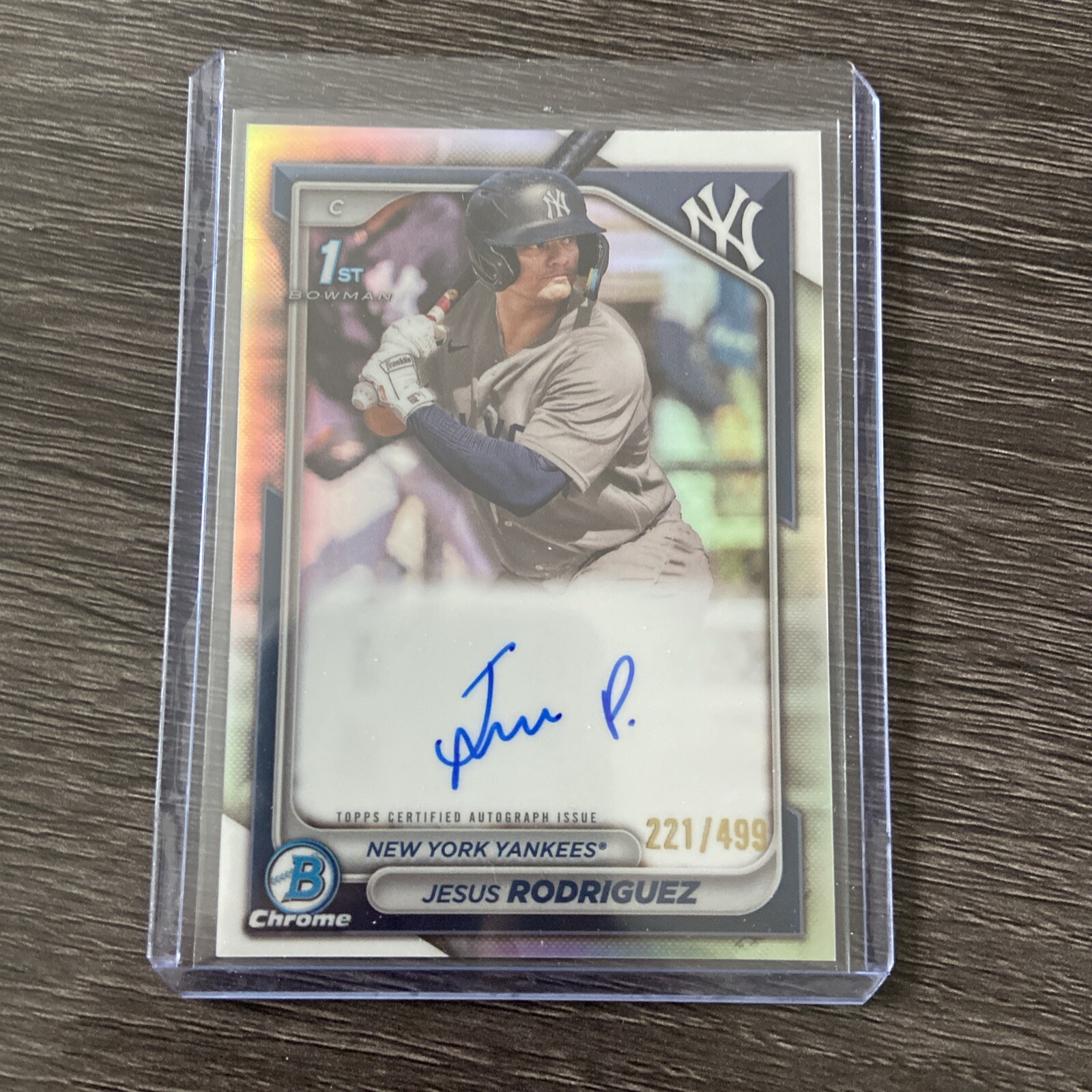 JESUS RODRIGUEZ 2024 BOWMAN CHROME 1ST REFRACTOR AUTO /499 Q1691