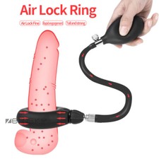 MALE Penis Extender Stretcher Sleeve Inflatable Penis Pump Big Enhancer-Enlarger