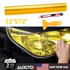 Headlight Protection Film Smoke Tint Tail light Fog SideMarker Vinyl Wrap Golden