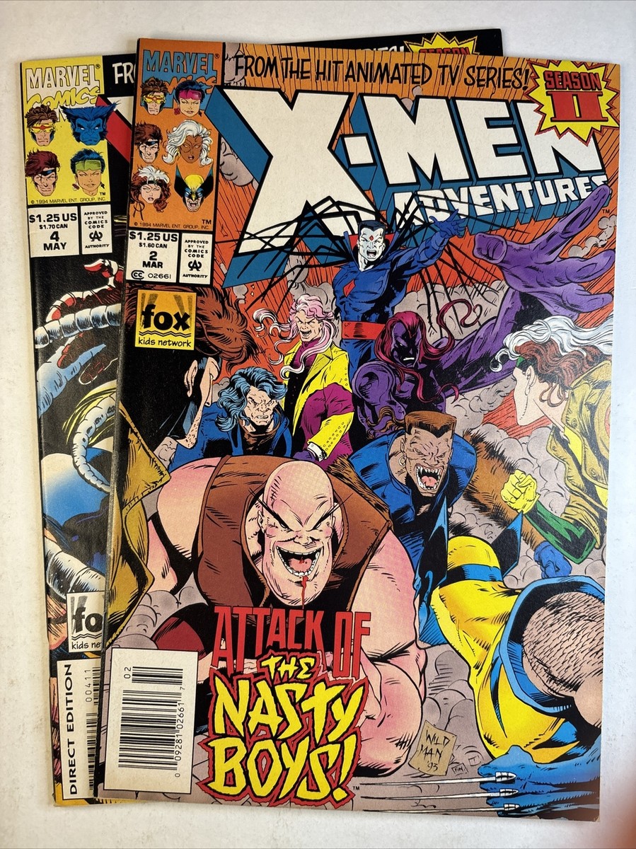  Man CD まとめ売り 2nd〜10th X-Men Adventures Season 2 #2 Newsstand & 4 With Cards Intact 1994