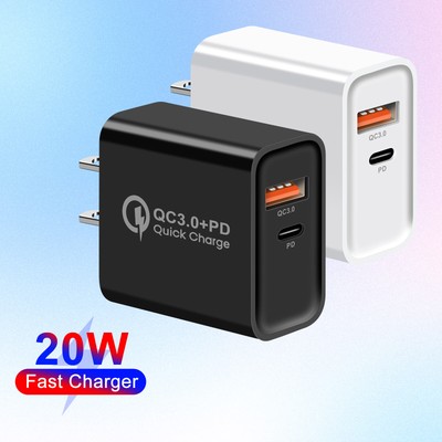 Fast USB+Type C Wall Charger Plug For Apple iPhone 11 12 13 14 Pro Max XR XS lot