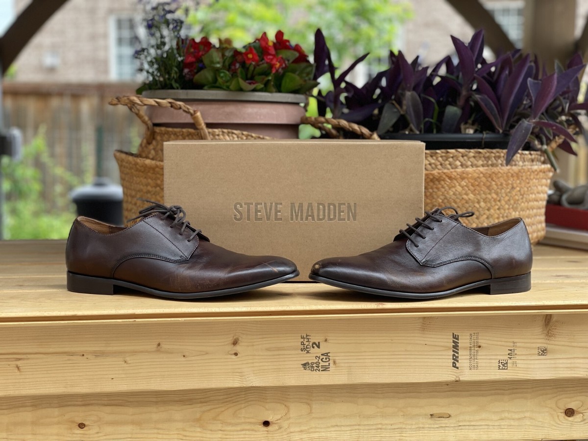 Steve Madden Raddley Men\'s Dress Shoes Size 10.5 Leather Brown Madden Mens Dress Shoes Sz 10.5 Brown | eBay main image 4
