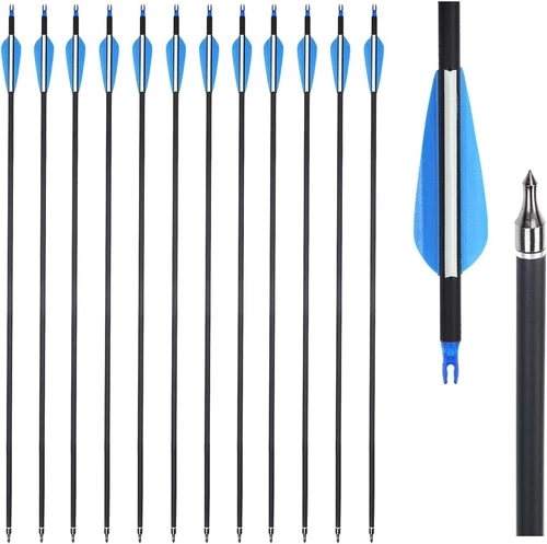 SP500 30'' Carbon Arrows OD 7.8mm Archery Arrowhead/Quiver Compound/Recurve Bow - Picture 4 of 20