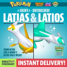 ✨ SHINY LATIAS & LATIOS ✨ RARE LEGENDARY for Pokemon Scarlet Violet Sw Sh Home!