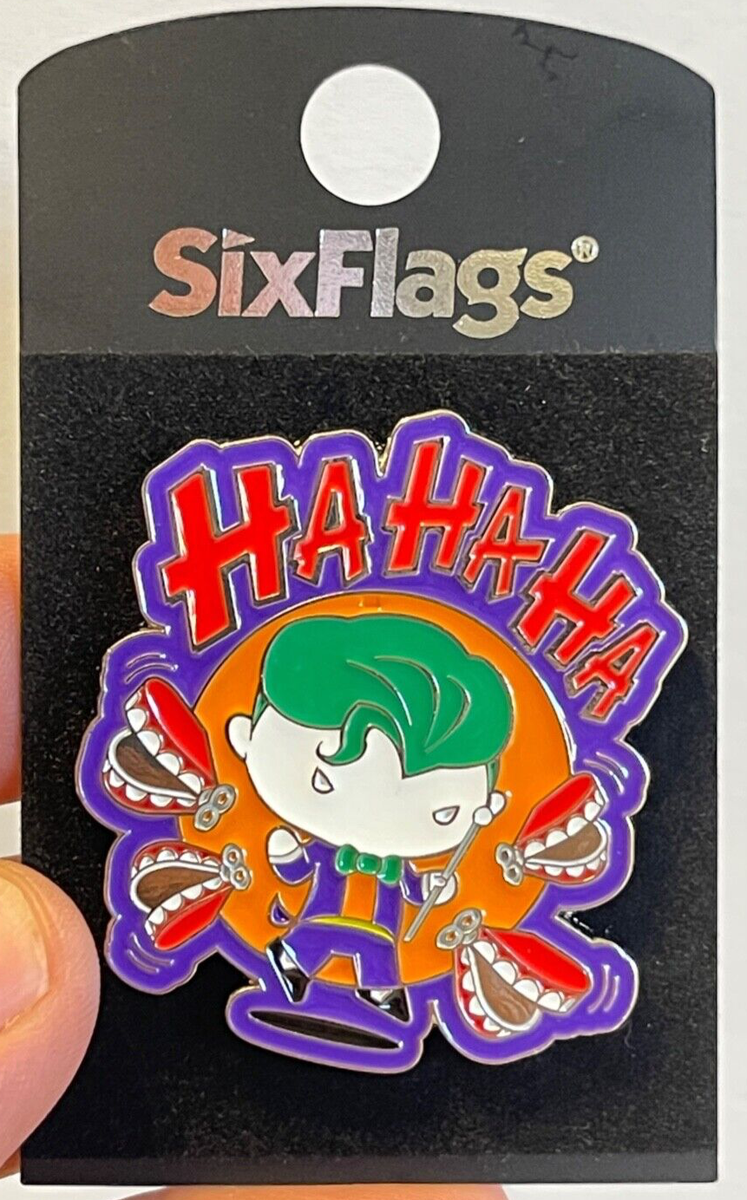 Six Flags Magic Mountain Dc Comics The Joker HAHAHA Chibi Pin New