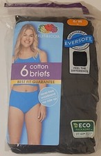 Fruit of the Loom 6 Cotton Briefs size 6/M - Best Fit Guarantee