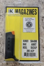 AMT BACKUP 380 ACP BACK UP (Back-Up .380) 5 RD Blued Triple K 944m Magazine NEW