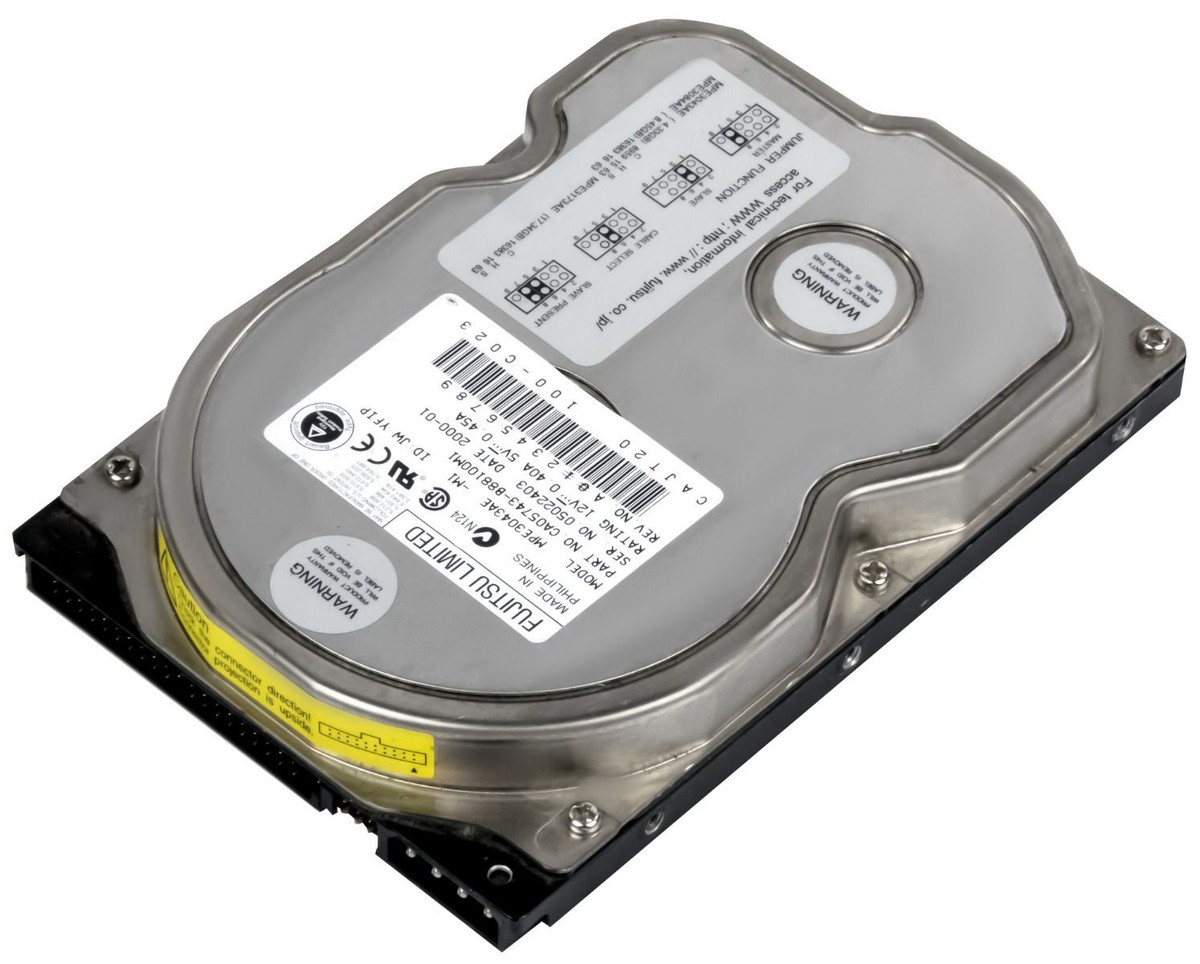 Hard Disk Interno Fujitsu IDE 3.5'' 4GB 5400RPM 66,6MB/s Cache 512KB MPE3043AE Ricondizionato