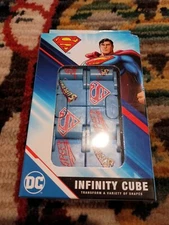 NIB DC Comics SUPERMAN Infinity Cube Fidget Toy Anxiety Stress WB Durable Blue