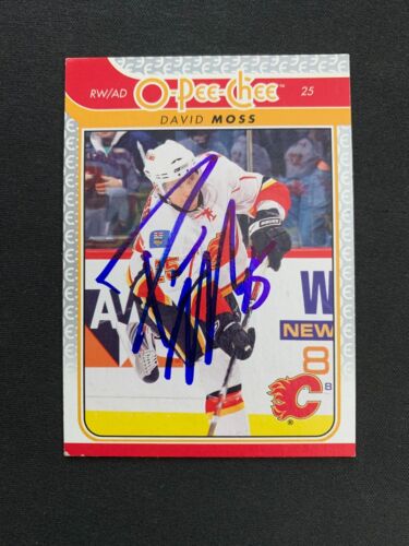 DAVID MOSS FLAMES AUTOGRAPH AUTO 09/10 O-PEE-CHEE OPC #22 *10666