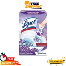 Lysol Click Gel Toilet Bowl Cleaner Lavender 6 Ct Automatic Fresh